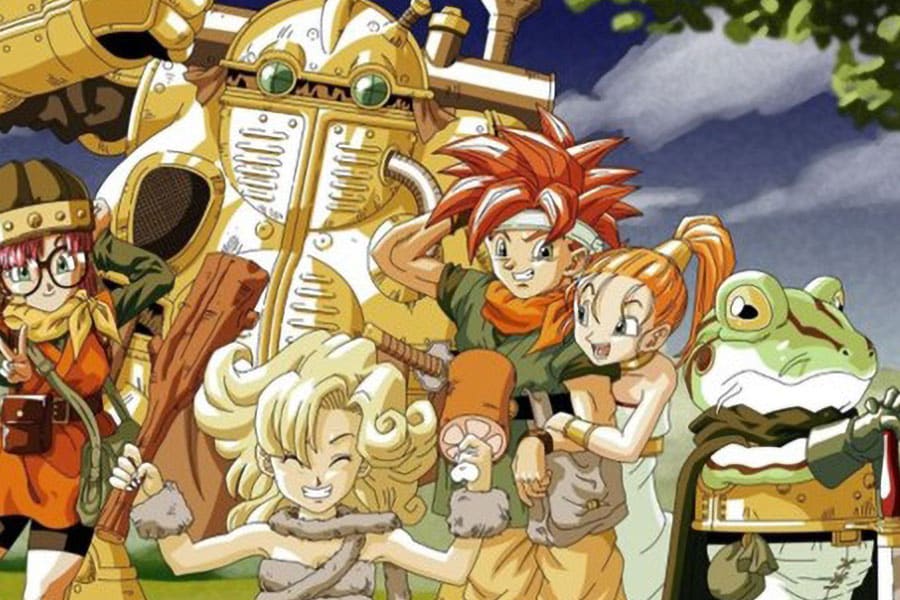 The Official Picture of Chrono Trigger featuring its characters, One of most played video games of all time.