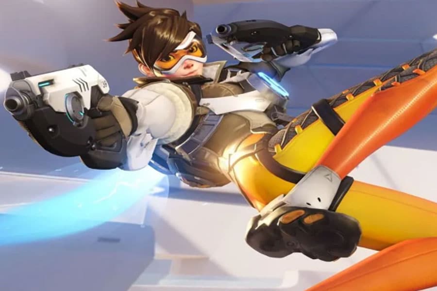 The Official Picture of Overwatch featuring Tracer, One of most played video games of all time.