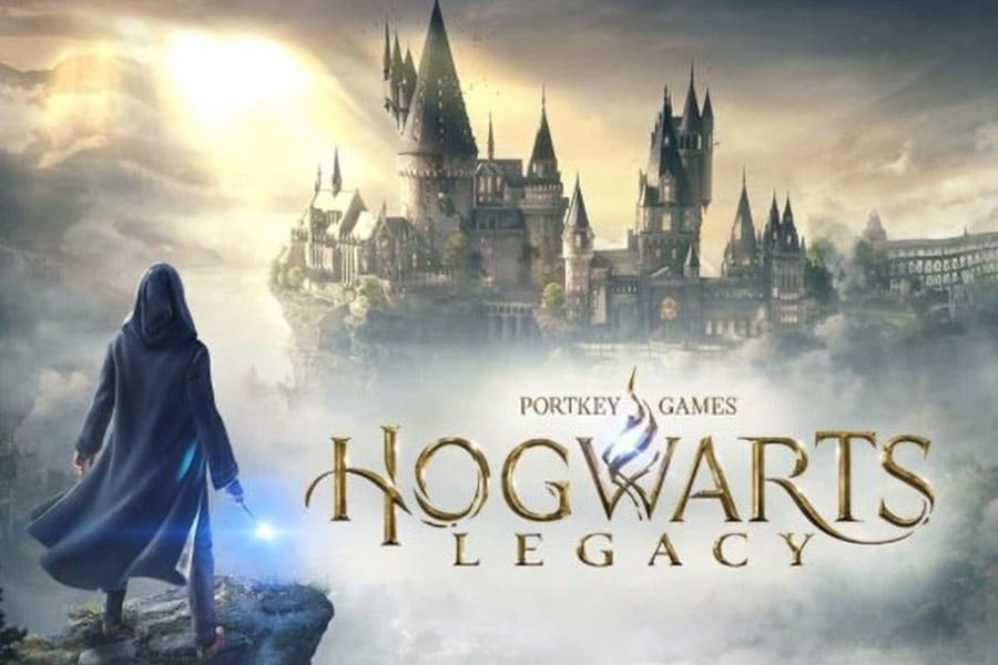 The Official Picture of Hogwarts Legacy featuring its main character, One of most played video games of all time.