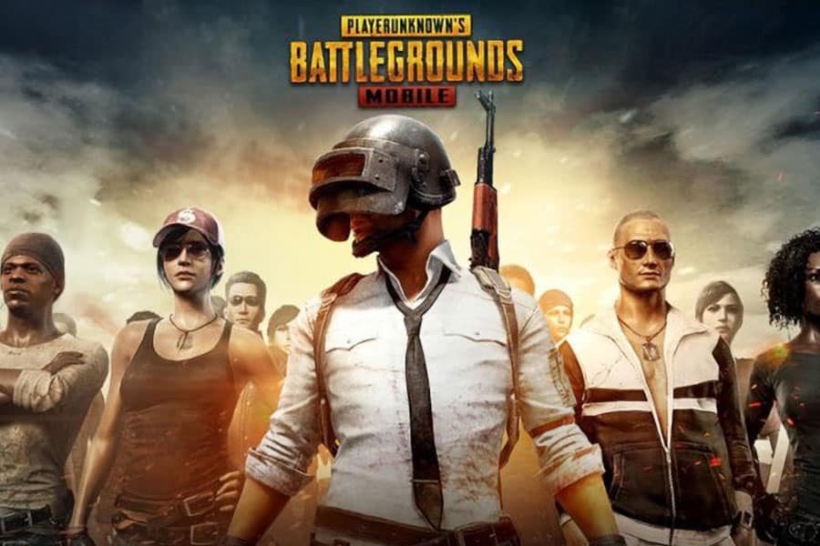 The Official Picture of PlayerUnknown's Battlegrounds (PUBG) with its playable skins, the most popular video game in Romania.