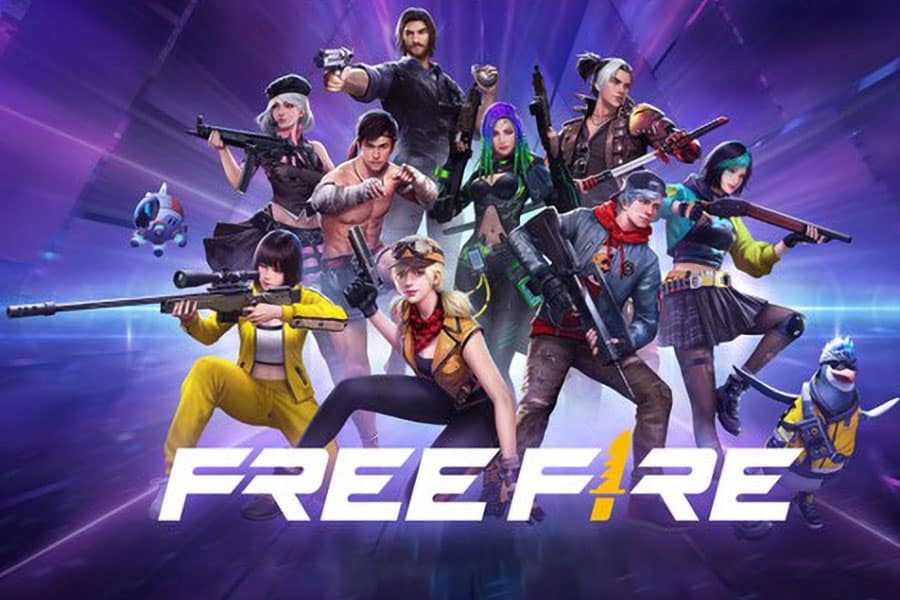 The Official Picture of Free Fire with its playable Operators, One of the most popular video games in Egypt.