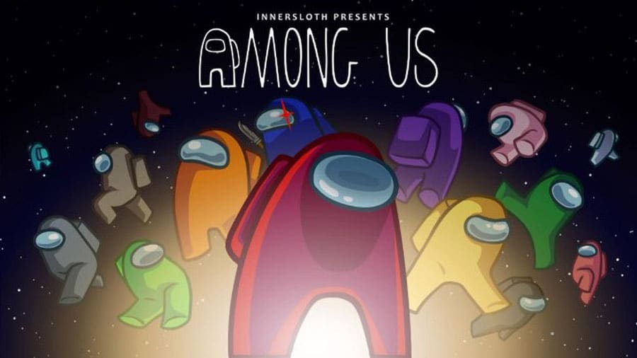 The Official Picture of Among Us featuring its crewmates in space, One of the most popular video games in Egypt.