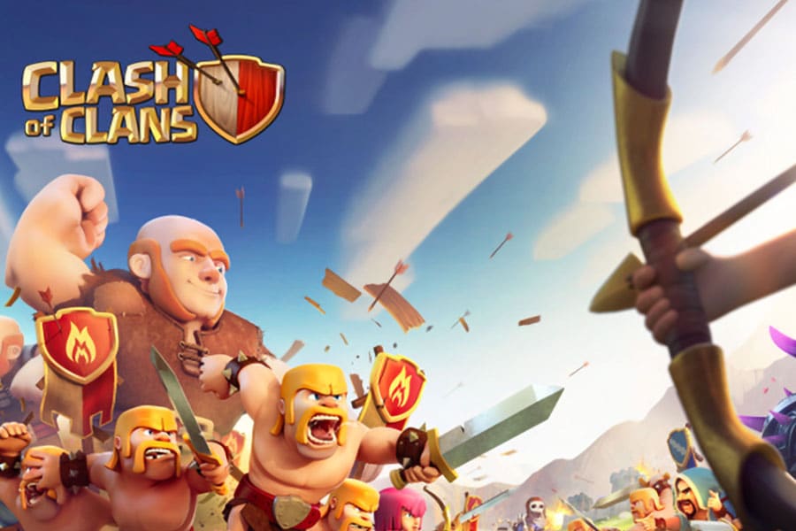 Official poster of Clash of Clans game made by Supercell.