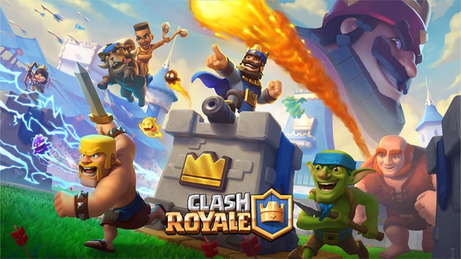 The Official Picture of Clash Royale with its playable units, One of the most popular video games in Mexico.