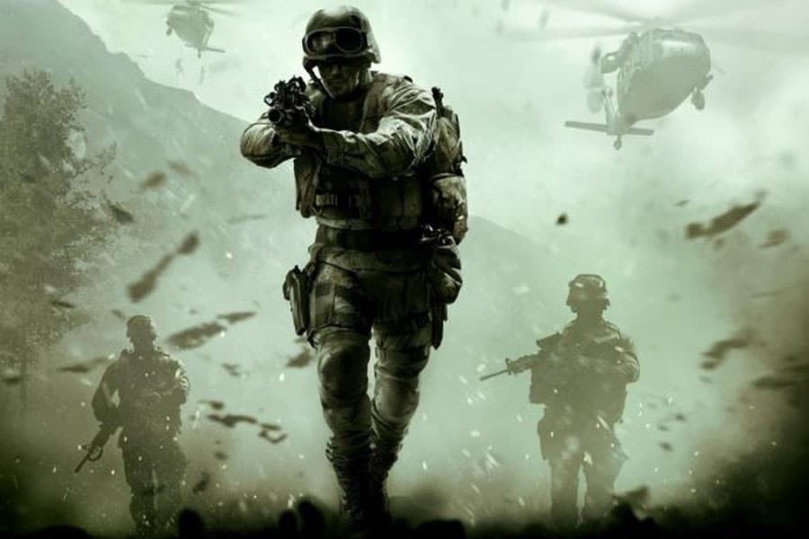 The Official Picture of Call of Duty Series with its characters, One of the most popular video games in Mexico.