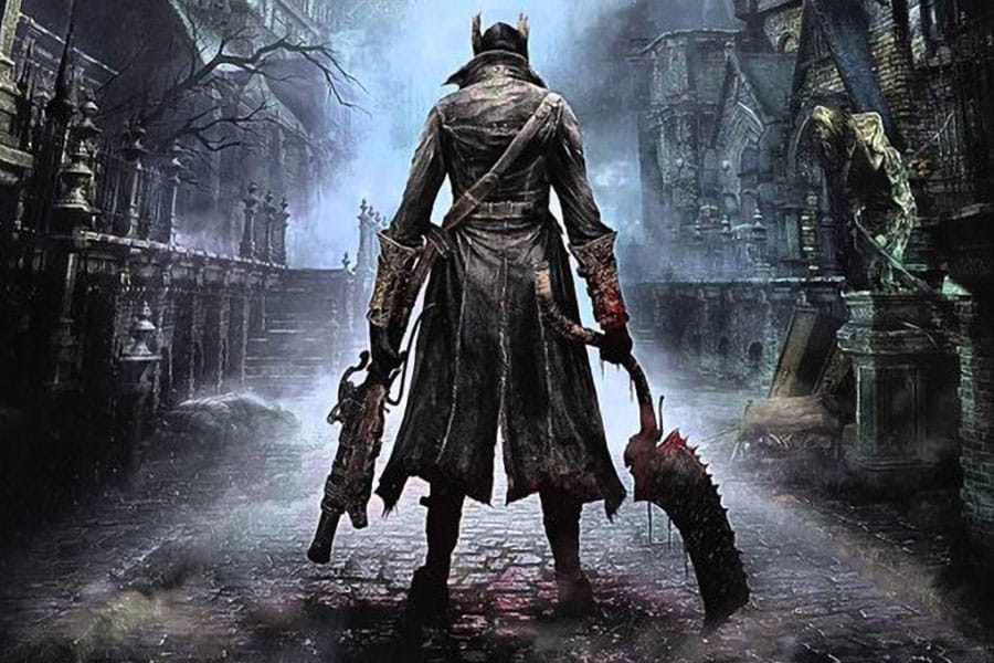 The Official Picture of Bloodborne Featuring its main character, One of most stressful video games.