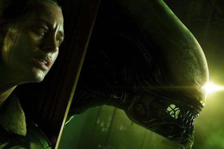 The Official Picture of Alien: Isolation Featuring its main character and a Xenomorph, One of most stressful video games.