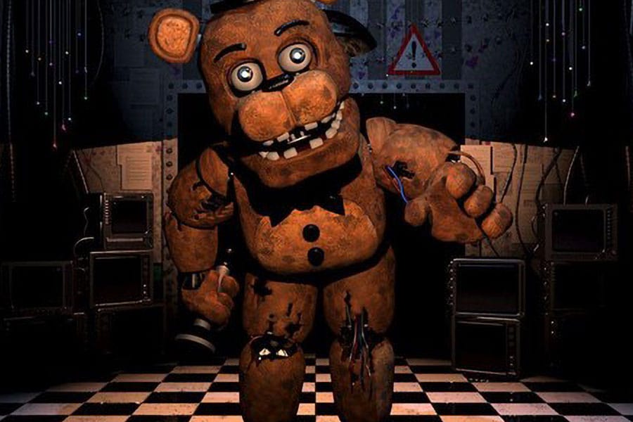 The in Game Picture of Five Nights at Freddy's Featuring Freddy, One of most stressful video games.