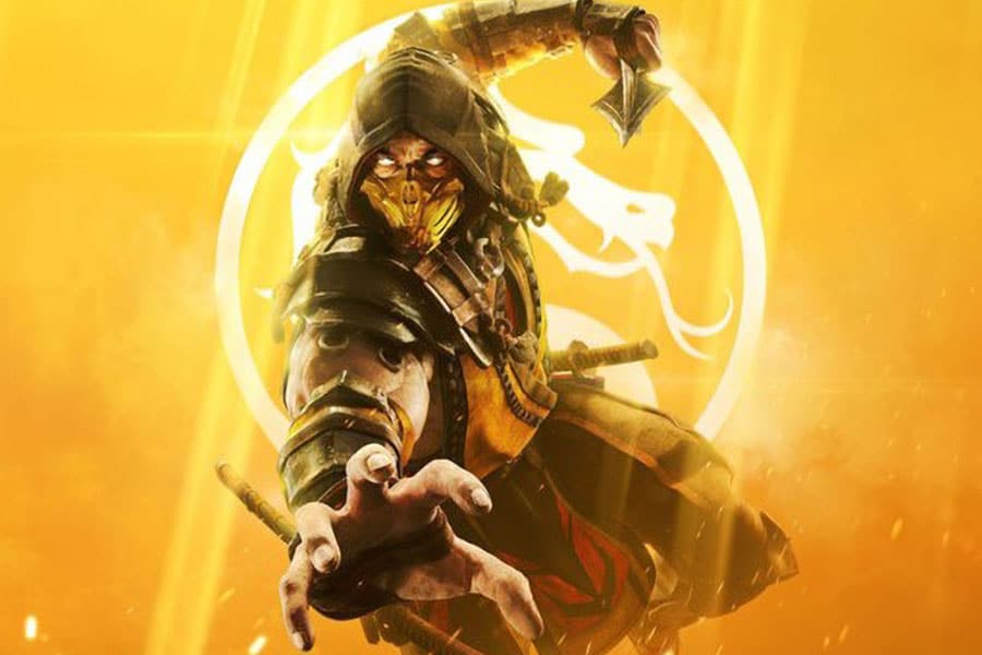 The Official Picture of Mortal Kombat 11 Featuring Scorpion, One of most violent video games of all time.