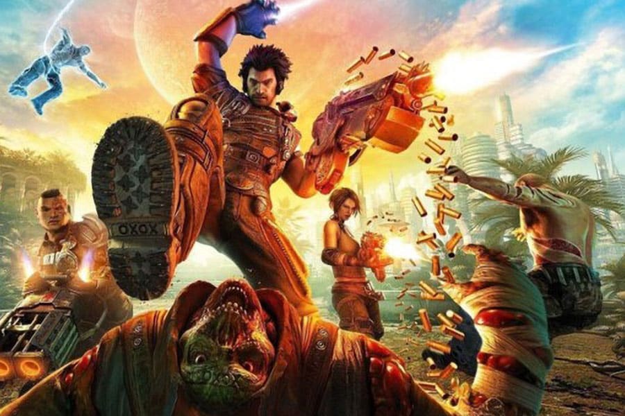 The Official Picture of Bulletstorm V Featuring its Characters, One of most violent video games of all time.