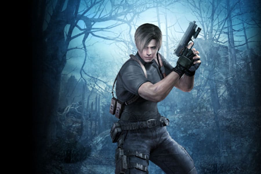 The Official Picture of Resident Evil 4 Featuring Leon, One of most violent video games of all time.