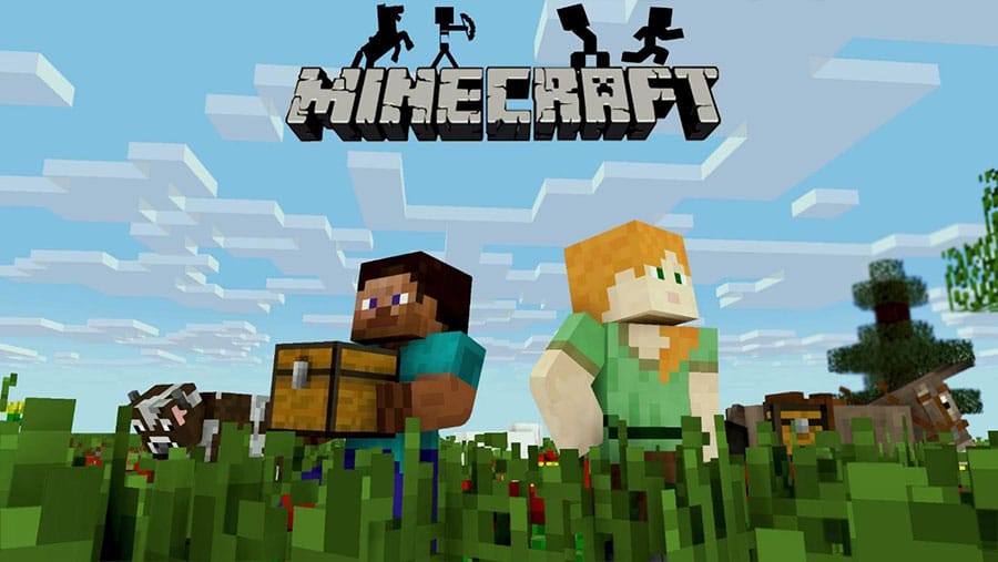 The Official Picture of Minecraft with its characters, One of offline open world games for android.