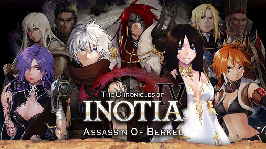 The Official Picture of Inotia 4 with its characters, One of offline rpg games for android.