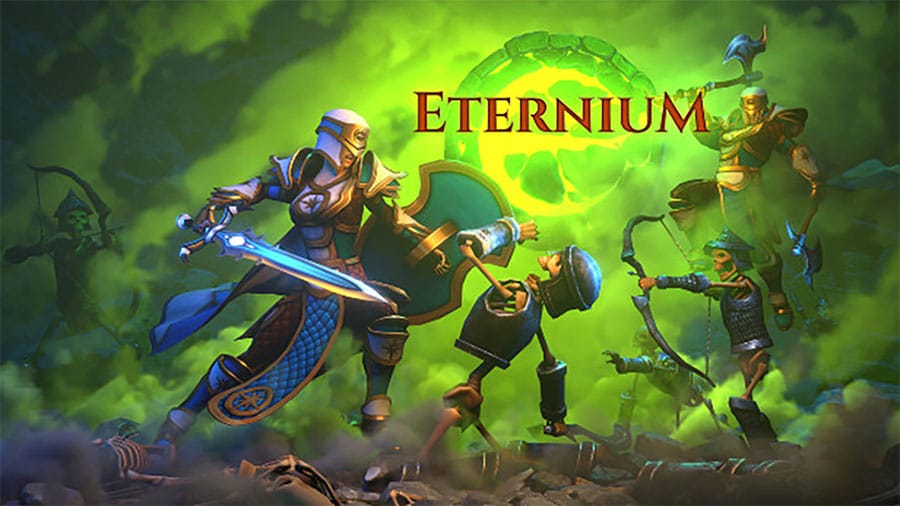 The Official Picture of Eternium with its characters, One of offline rpg games for ios.