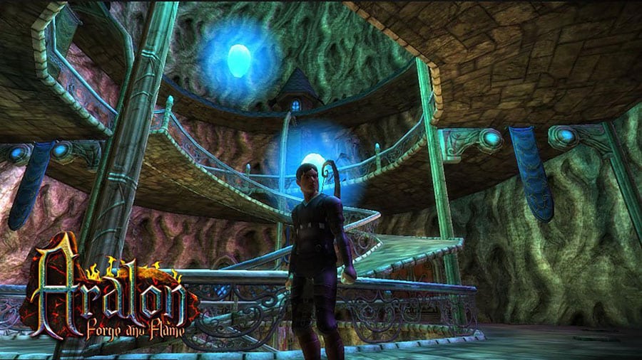 Picture of Aralon: Forge and Flame with its character, One of offline rpg games for ios.