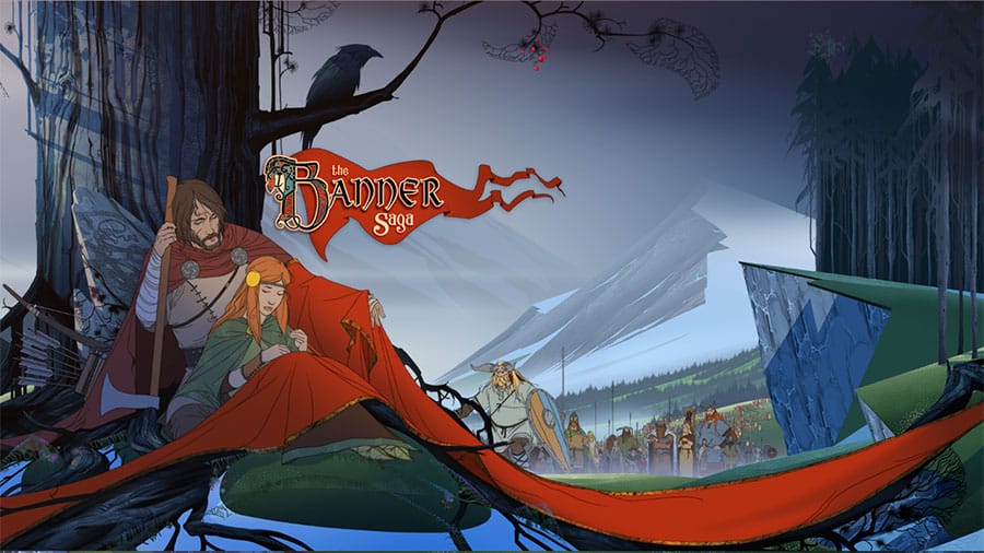 The Official Picture of The Banner Saga with its characters, One of offline rpg games for ios.