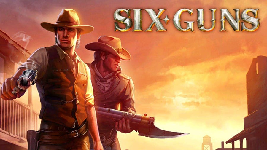 The Official Picture of Six-Guns: Gang Showdown with its characters, One of offline shooting games for android.