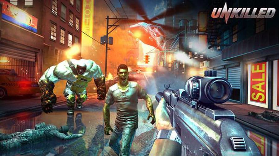 The Official Picture of Unkilled, One of offline shooting games for android.