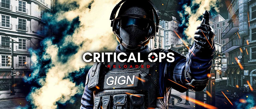 The Official Picture of Critical Ops with its character, One of offline shooting games for ios.