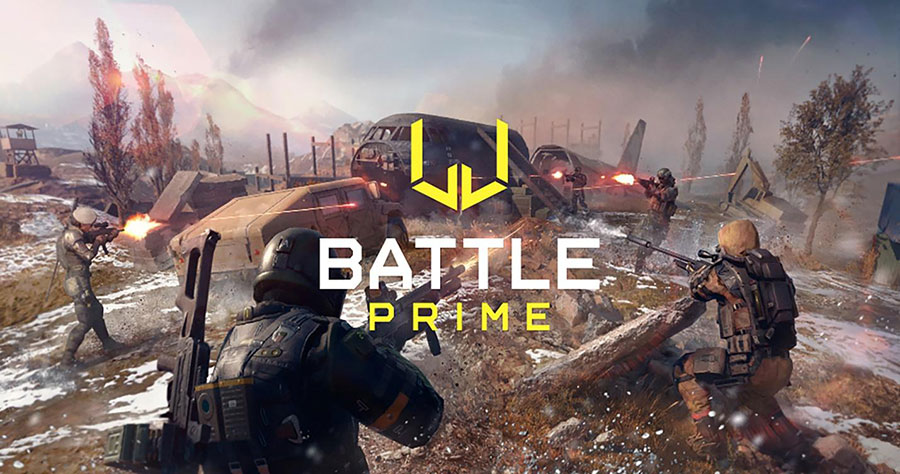 The Official Picture of Battle Prime with its characters, One of offline shooting games for ios.