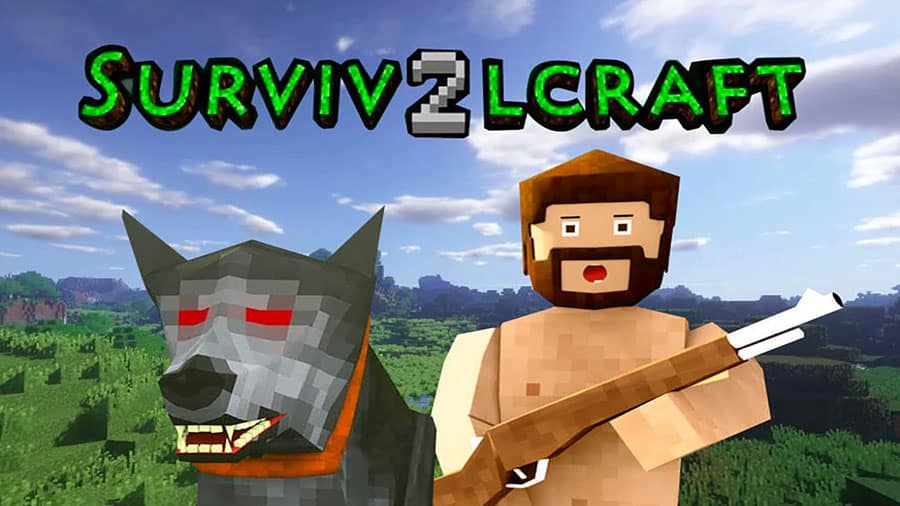 Screenshot of "Survivalcraft 2" showing realistic survival mechanics.