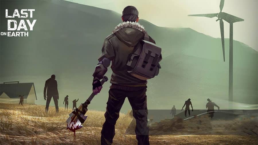 Screenshot of "Last Day on Earth: Survival" with post-apocalyptic zombie gameplay.