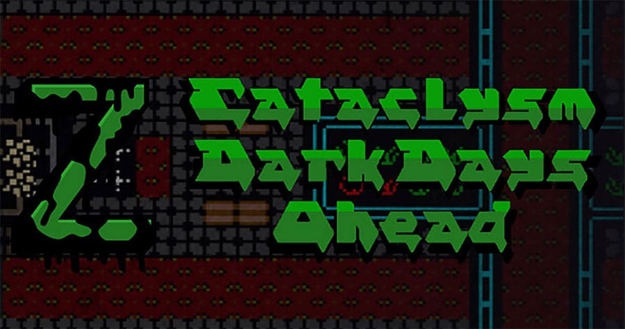 Screenshot of "Cataclysm: Dark Days Ahead" with turn-based survival gameplay.