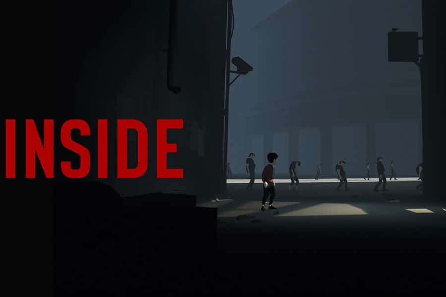 Inside game screen with dystopian setting