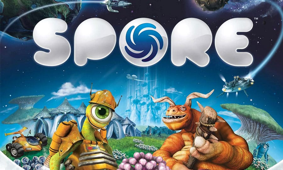 The Official Picture of Spore with its characters, One of problem solving games for kids.