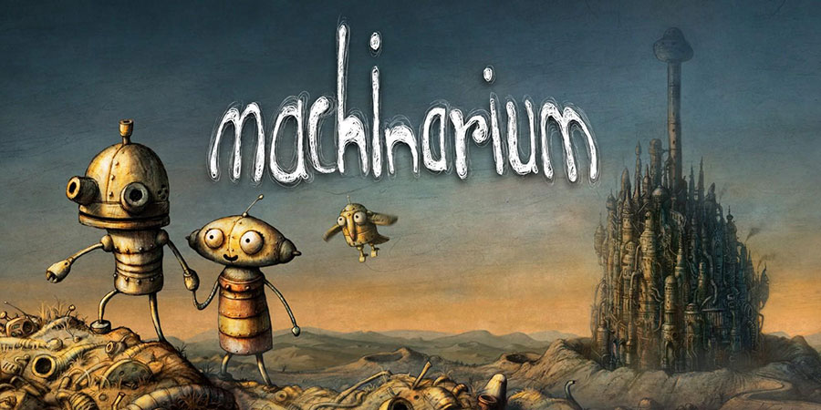 The Official Picture of Machinarium with its characters, One of problem solving games for kids.