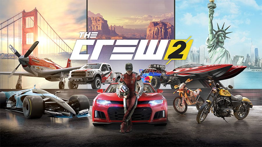 The Official Picture of The Crew 2 with its vehicles, One of racing games with biggest maps.