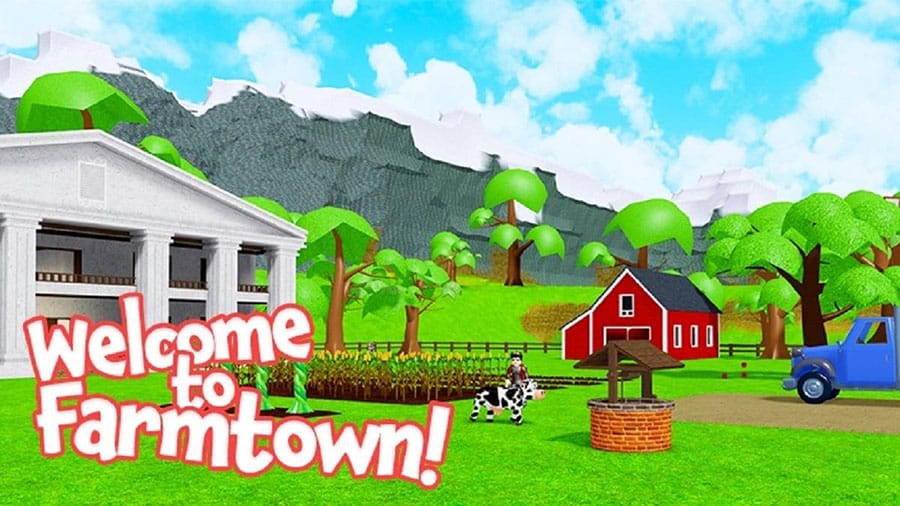 a picture of Welcome to Farmtown, One of roblox games with biggest maps.