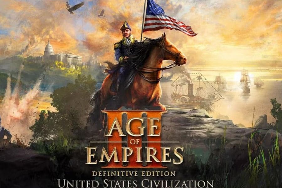 The Official Picture of Age of Empires III: Definitive Edition with its characters, One of rts games for mac.