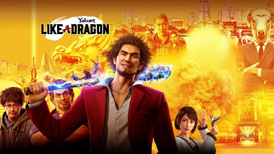 a picture of Like a Dragon: Yakuza with its characters, upcoming movies based on video games.