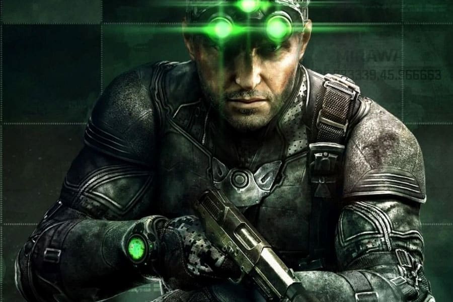 a picture of Splinter Cell with Sam Fisher, upcoming movies based on video games.