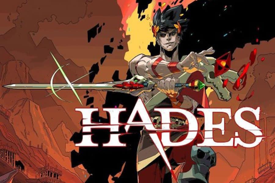 The Official Picture of Hades with its main character, One of video games to play before you die.