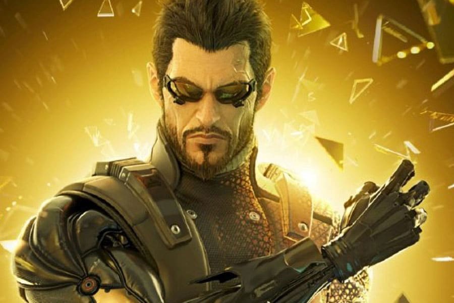 The Official Picture of Deus Ex, One of video games to play before you die. caption: Deus Ex was one of the first games to mix sandbox gameplay with RPG Elements in a cyberpunk world.