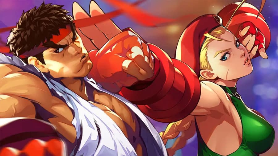 The Official Picture of Street Fighter With Ryu and Cammy, One of video games to play before you die.