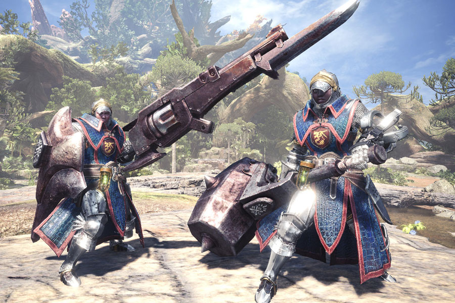 Monster Hunter: World bulky characters.