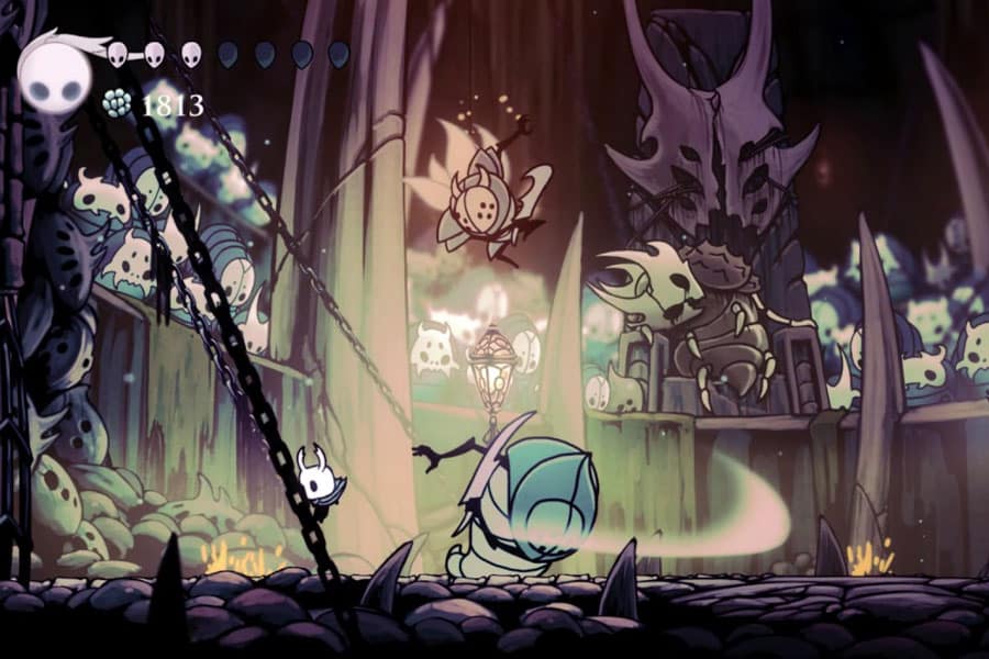 Hollow Knight boss fight with The Radiance.