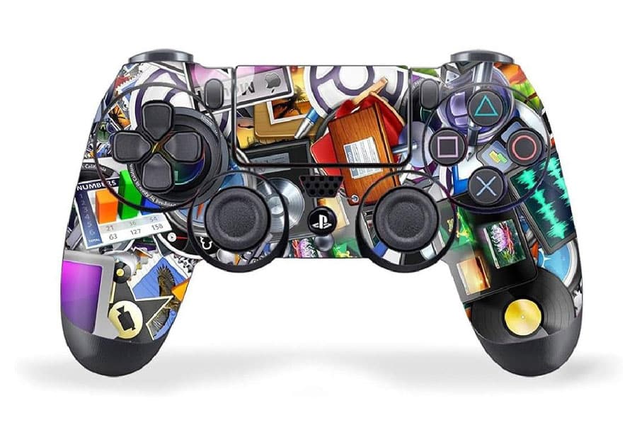 Picture of a Custom Game Skins on a controller, a wedding gift for video gamer.