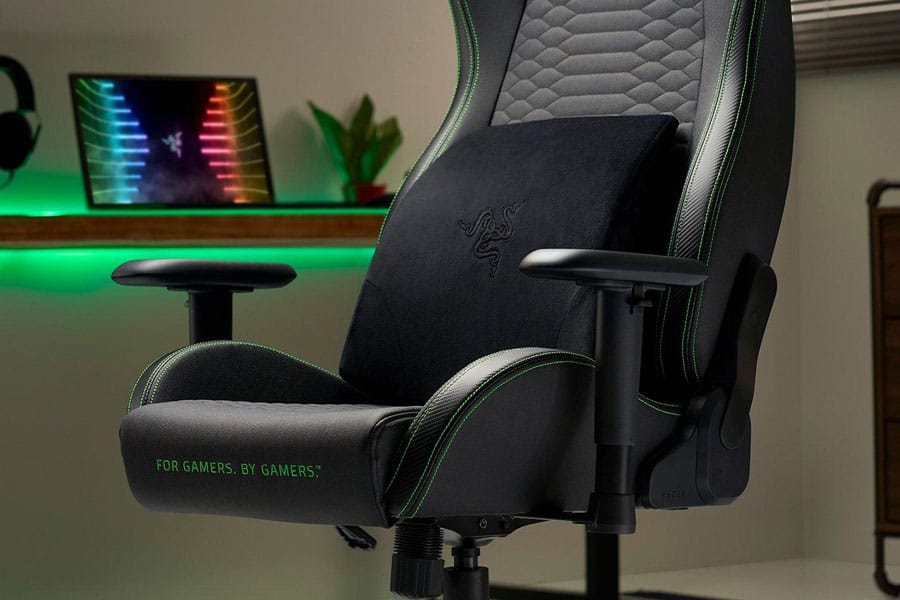 Picture of a Gaming Chair with Accessories, a wedding gift for video gamer.