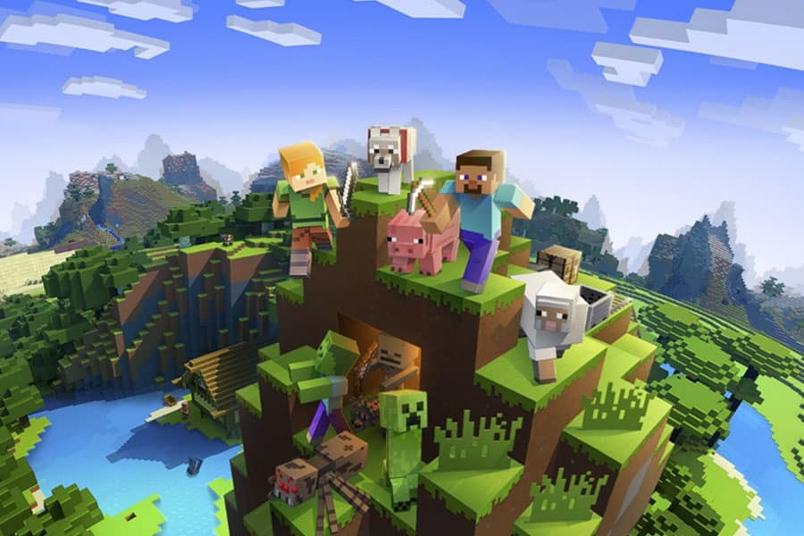 If you want to know what game has the most active players, here’s a picture of Minecraft, one of those games.