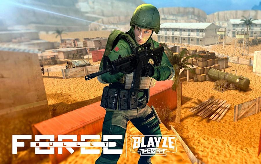 The Official Picture of Bullet Force with its character, One of action games for chromebook.