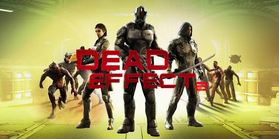 The Official Picture of Dead Effect 2 with its characters, One of action games for chromebook.