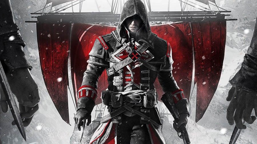 The Official Picture of Assassin's Creed Rogue Remastered with its character, One of Assassin games for PS4.