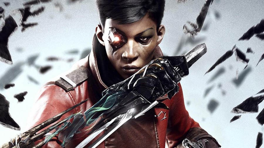 The Official Picture of Dishonored: Death of the Outsider with its character, One of Assassin games for ps4.