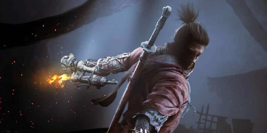 The Official Picture of Sekiro: Shadows Die Twice with its main character, One of best aaa games on pc.