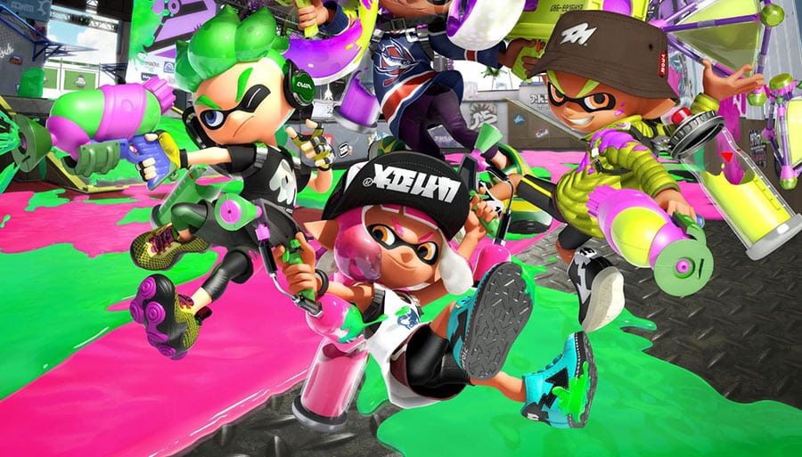 The main wallpaper of Splatoon 2, one of the best aaa games on switch.