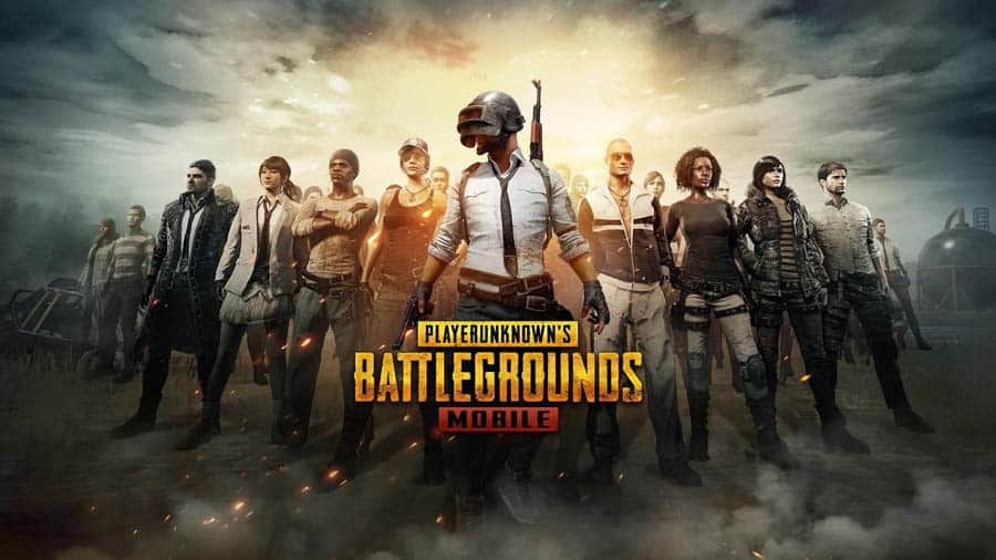 The Official Picture of PUBG Mobile with its characters, One of best action games for android.